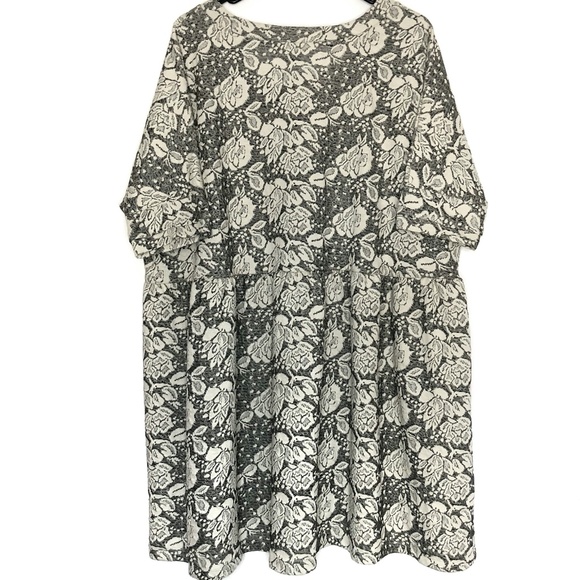 ASOS Oversized Floral Lace Print Smock Dress SZ S - Picture 2 of 12